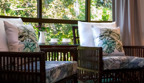 Luxury-Suite, 1 Queen-Bett, Whirlpool, Gartenblick