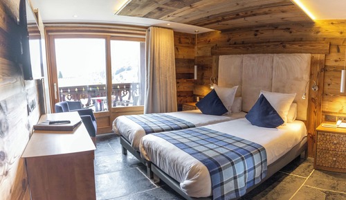 Comfort-Doppel- oder -Zweibettzimmer, 1 Schlafzimmer, Bergblick