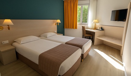 Classic-Zweibettzimmer, Gartenblick