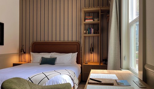 Studio, 1 King-Bett, Gartenblick