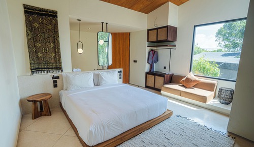 Luxury-Villa, Balkon, Gartenblick