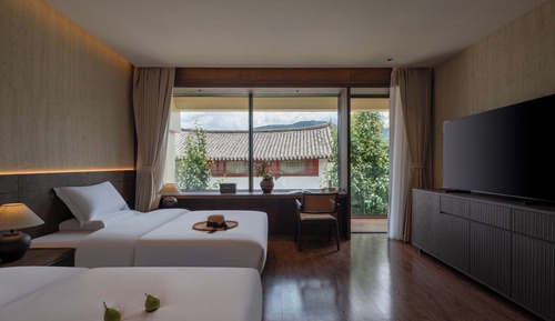 Luxury-Zweibettzimmer, Bergblick
