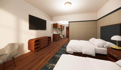 Zimmer, 2 Queen-Betten