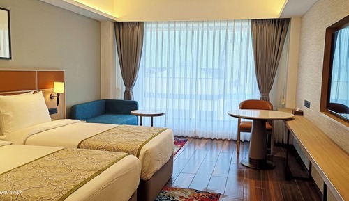 Deluxe-Doppel- oder -Zweibettzimmer, Stadtblick