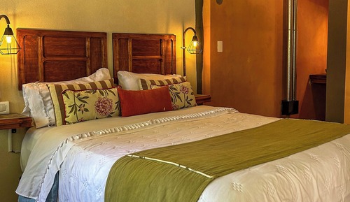 Exclusive-Ferienhütte, Terrasse, Parkblick