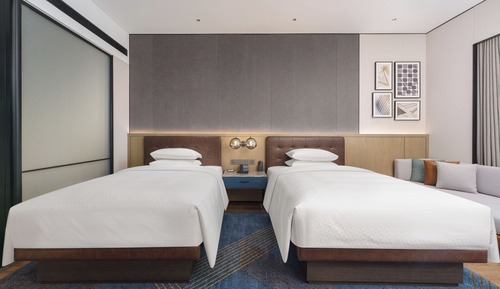 Elite Room, 2 Double Beds, Sea View