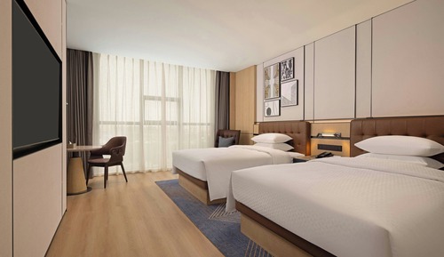 Standardzimmer, 2 Doppelbetten, Nichtraucher, Stadtblick