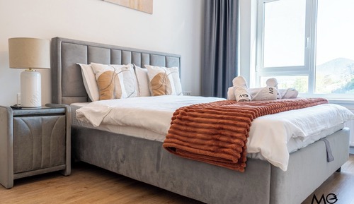 Deluxe-Apartment, 1 Schlafzimmer, Balkon, Bergblick