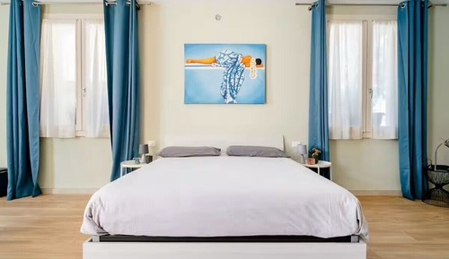 Deluxe-Vierbettzimmer, Terrasse, Gartenblick