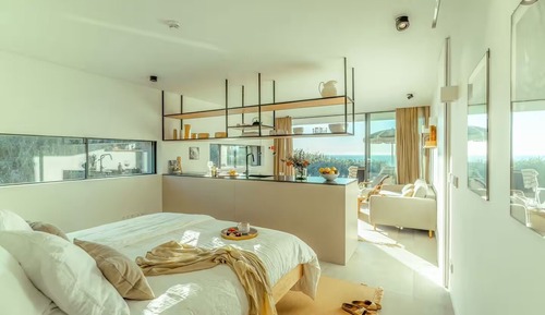 Studio, Balkon, Meerblick