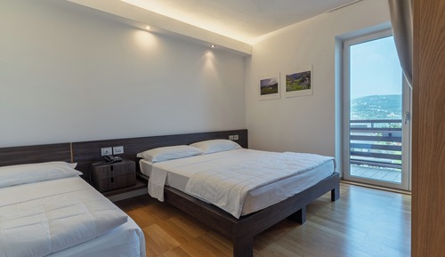 Dreibettzimmer, Balkon