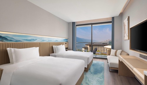 Standardzimmer, 2 Einzelbetten, Nichtraucher, Flussblick