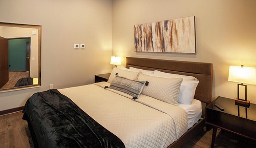 Suite, 1 King-Bett und Schlafsofa, Stadtblick