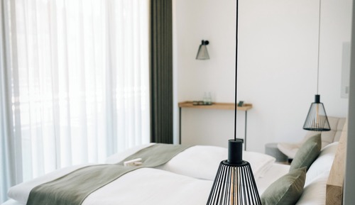 Comfort-Doppelzimmer, Blick auf die Anlage
