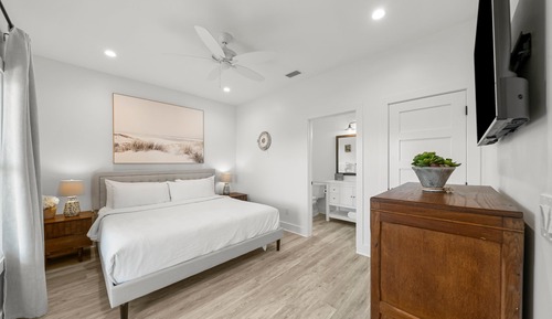 Ferienhaus, Strandblick