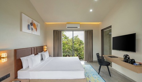 Superior-Doppelzimmer, Balkon, Gartenblick