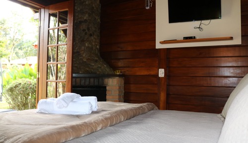 Standard-Chalet, 1 Queen-Bett, Haustiere gestattet, Gartenblick