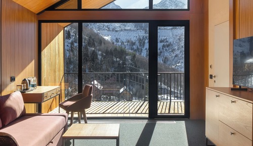 Deluxe-Doppel- oder -Zweibettzimmer, Bergblick