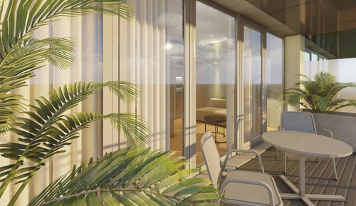 Premium-Zimmer, 1 King-Bett und Schlafsofa, Balkon, Meerblick