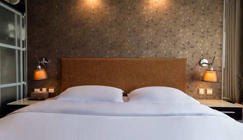 Executive-Suite, Balkon, Stadtblick