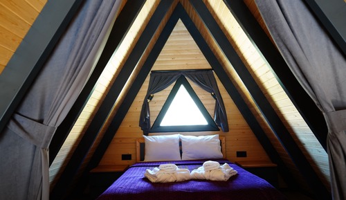 Deluxe-Bungalow, eigener Pool, Bergblick