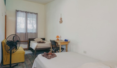 Basic-Dreibettzimmer, Gartenblick