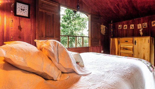 Familien-Baumhaus, Balkon, Bergblick