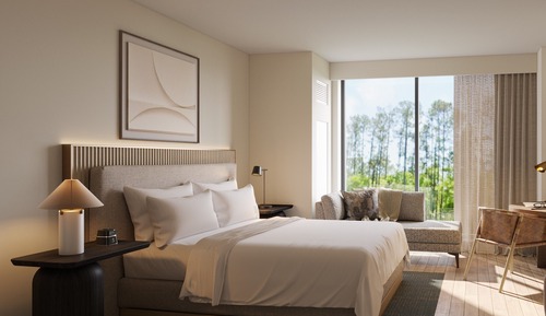 Zimmer, 1 King-Bett (Water View, Roll-In Shower)