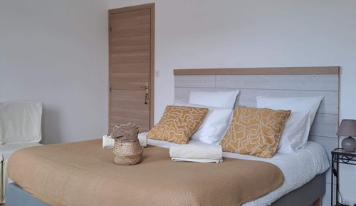 Classic-Doppelzimmer, mit Bad, Meerblick (Chambre beige)