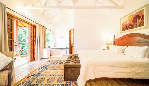 Exclusive-Chalet, Balkon, Gartenblick