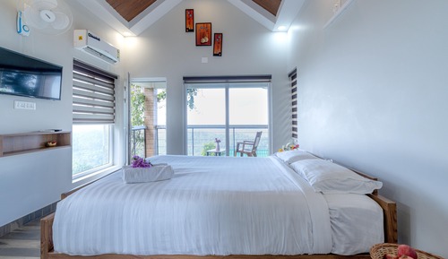 Deluxe-Doppelzimmer, Balkon, Bergblick