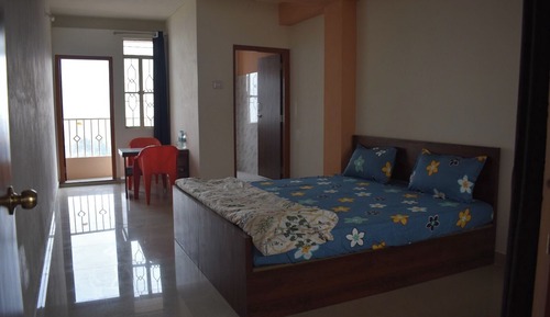 Familien-Dreibettzimmer, Balkon, Talblick
