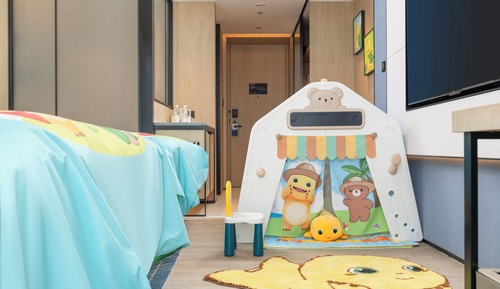 Design-Zimmer, 2 Doppelbetten, Stadtblick