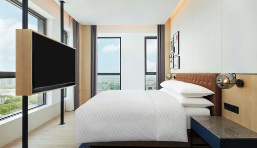Premier-Suite, 1 King-Bett, Badewanne, Stadtblick