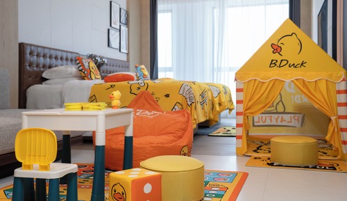 Familienzimmer, 2 Doppelbetten, Stadtblick
