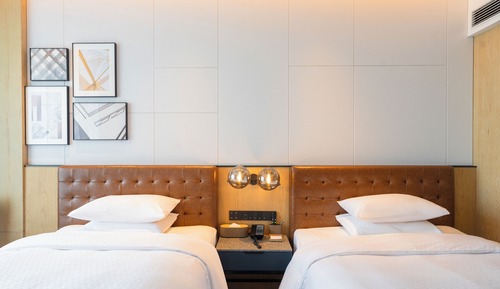 Premier-Zimmer, 2 Doppelbetten, Stadtblick