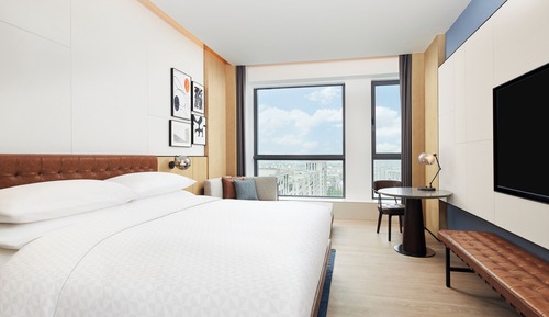 Premier-Zimmer, 1 King-Bett, Stadtblick