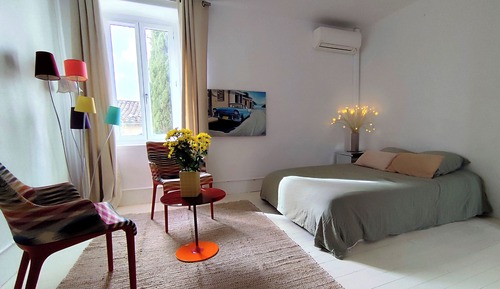 Doppelzimmer, Blick auf den Innenhof