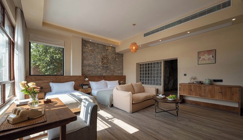Comfort-Dreibettzimmer, Bergblick