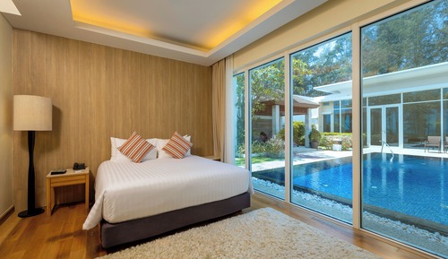 Familienvilla, 3 Schlafzimmer, eingeschränkter Meerblick