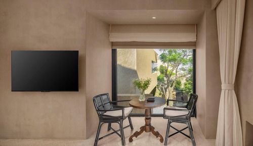 Luxury-Zweibettzimmer, Blick auf die Anlage