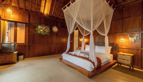 Standardzimmer, 1 King-Bett, Meerblick, zum Garten hin