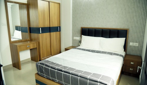 Apartment, 1 Queen-Bett und Schlafsofa, Kochnische, Stadtblick