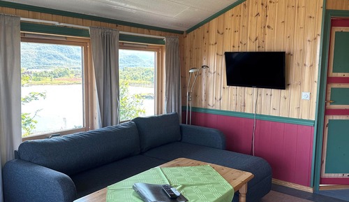 Ferienhütte, 2 Schlafzimmer, Haustiere gestattet, eingeschränkter Meerblick