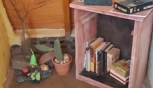 Ferienhütte, Balkon, Bergblick