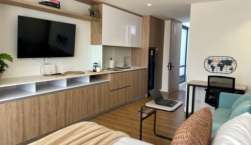 Elite-Apartment, Stadtblick