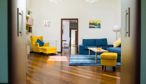 Comfort-Apartment, 1 King-Bett und Schlafsofa, Klimaanlage, Stadtblick