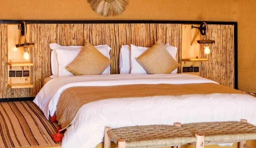 Deluxe-Zelt, Blick auf die Wüste