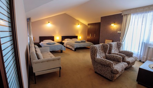 Deluxe-Suite, Balkon, Blick auf den Innenhof