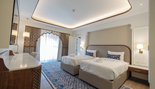 Exclusive-Doppelzimmer, 2 Einzelbetten, Nichtraucher, Flussblick
